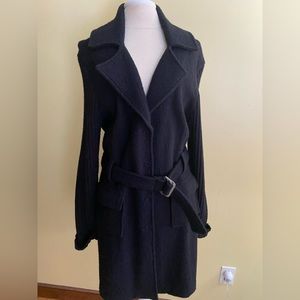BLACK Boiled wool Jacket